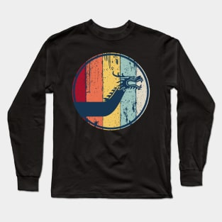 Dragon Boat Paddling Retro Look Long Sleeve T-Shirt